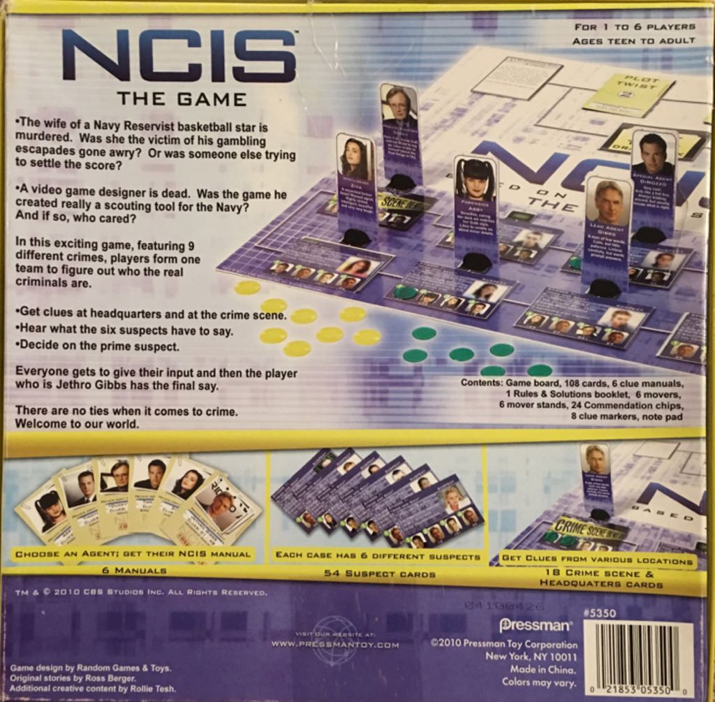 NCIS  (1-6) board game collectible [Barcode 021853053500] - Main Image 2