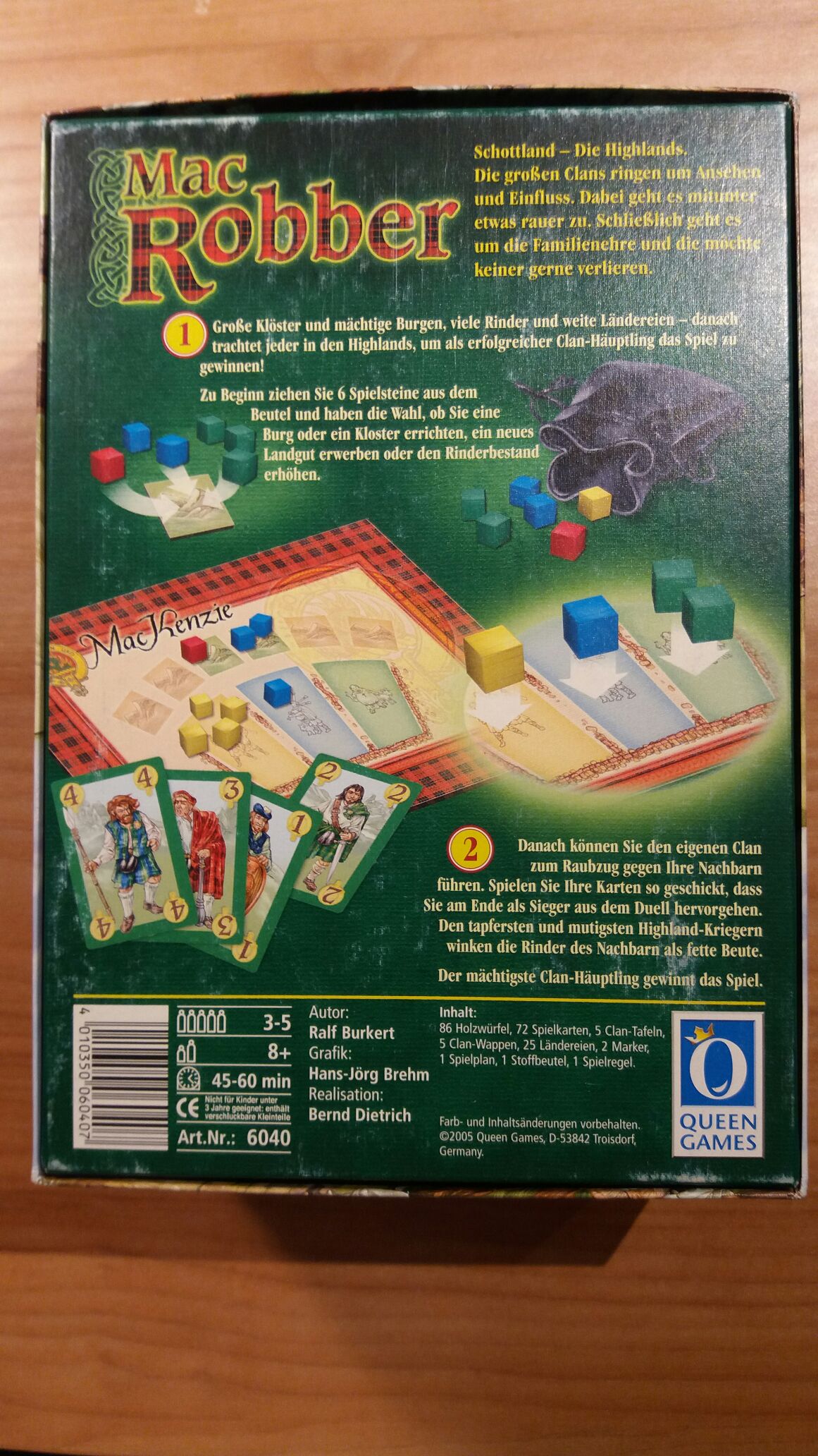 Mac Robber Von Queen Games / Raubzüge In Den Highlands  (3-5) board game collectible [Barcode 4010350060407] - Main Image 2