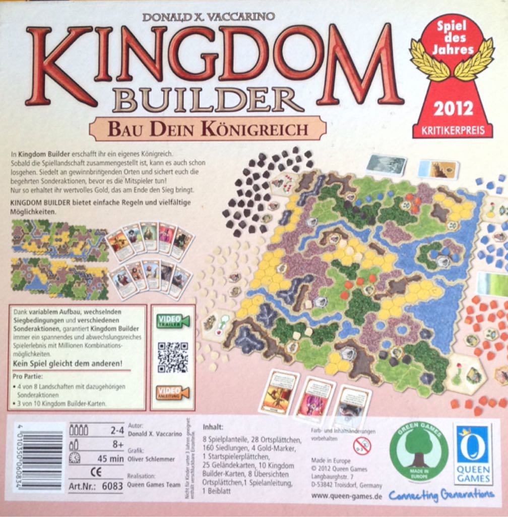 Kingdom Builder  (2-4) board game collectible [Barcode 4010350060834] - Main Image 2