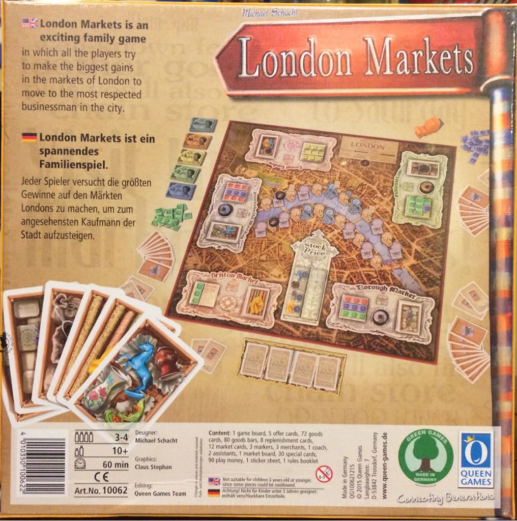 London Markets  (3-4) board game collectible [Barcode 4010350100622] - Main Image 2