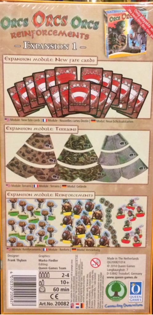Reinforcements: Orcs, Orcs, Orcs Expansion - Board Game  (2-4) board game collectible [Barcode 4010350200827] - Main Image 2