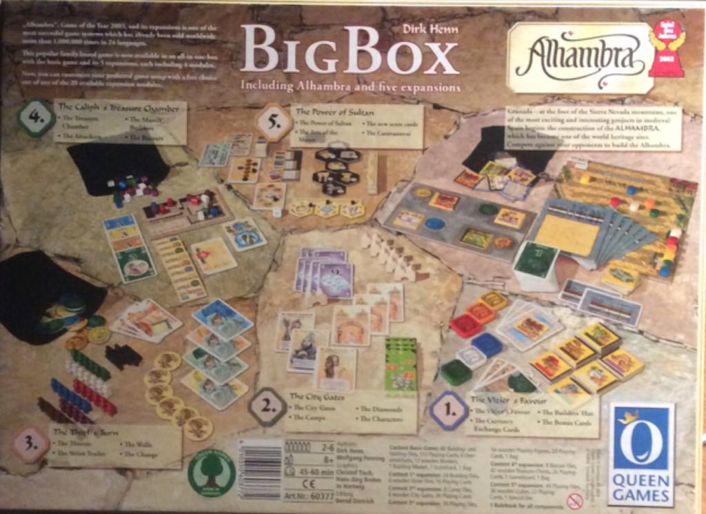Alhambra: The Big Box  (2-6) board game collectible [Barcode 4010350603772] - Main Image 2