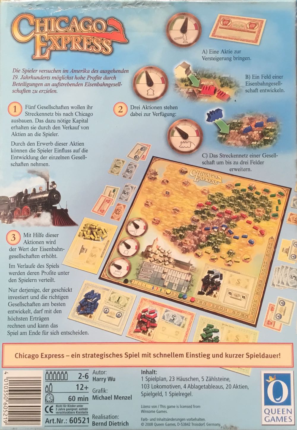 Chicago Express  (2- 6) board game collectible [Barcode 4010350605219] - Main Image 2