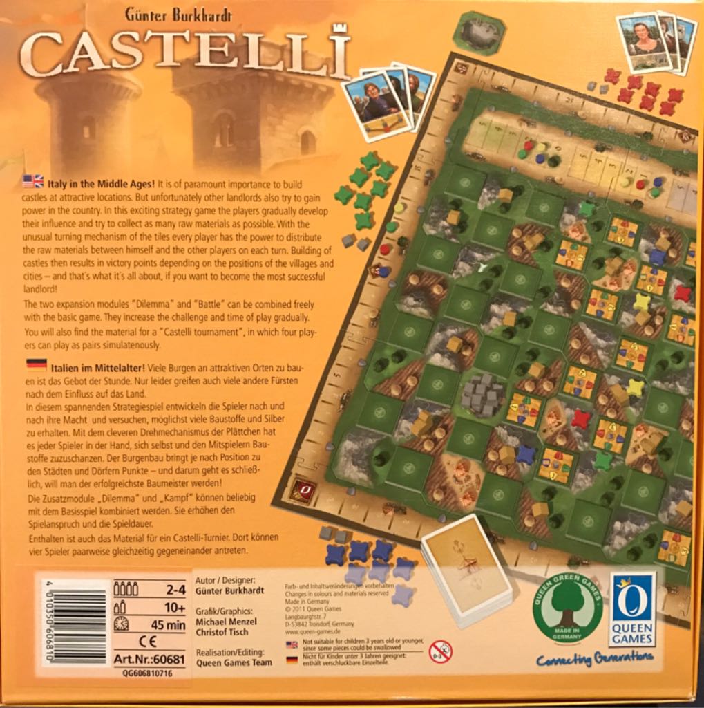 Castelli  (2-4) board game collectible [Barcode 4010350606810] - Main Image 2