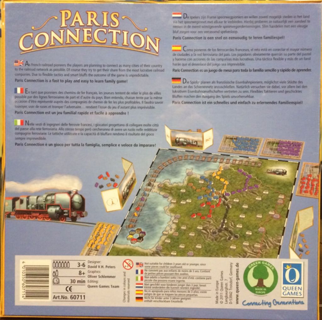 Paris Connection  (3-6) board game collectible [Barcode 4010350607114] - Main Image 2
