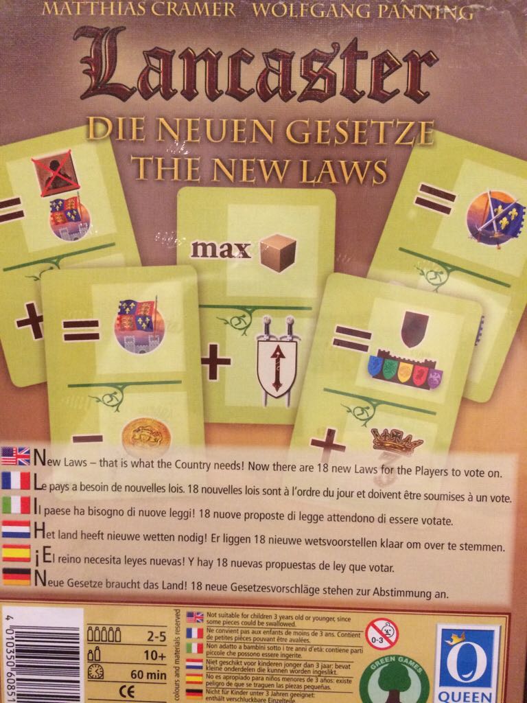 Lancaster: The New Laws  (2-5) board game collectible [Barcode 4010350608517] - Main Image 2
