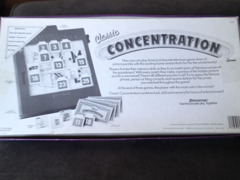 Concentration  (2) board game collectible [Barcode 021853057508] - Main Image 2