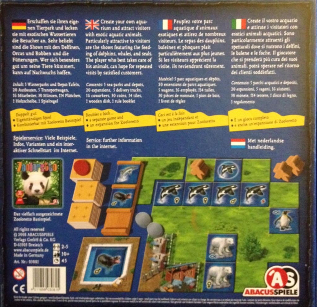 ABACUSSPIELE 03081 - Aquaretto, Brettspiel  (2-5) board game collectible [Barcode 4011898030815] - Main Image 2