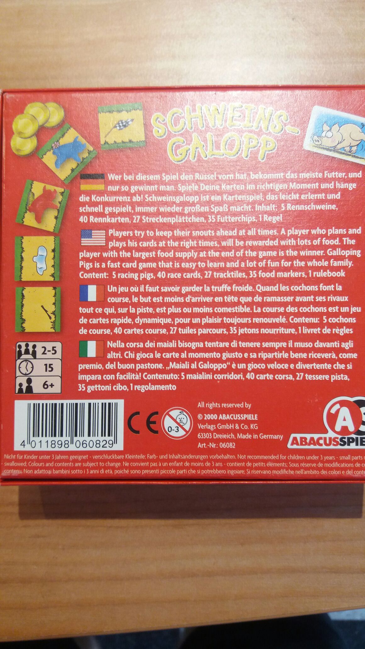 Schweinsgalopp  (2-5) board game collectible [Barcode 4011898060829] - Main Image 2