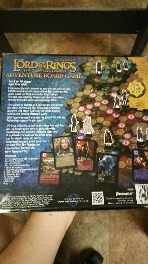 Lord of the Rings: The Complete Trilogy - Adventure Board Game, The  (2-10) board game collectible [Barcode 021853062205] - Main Image 2
