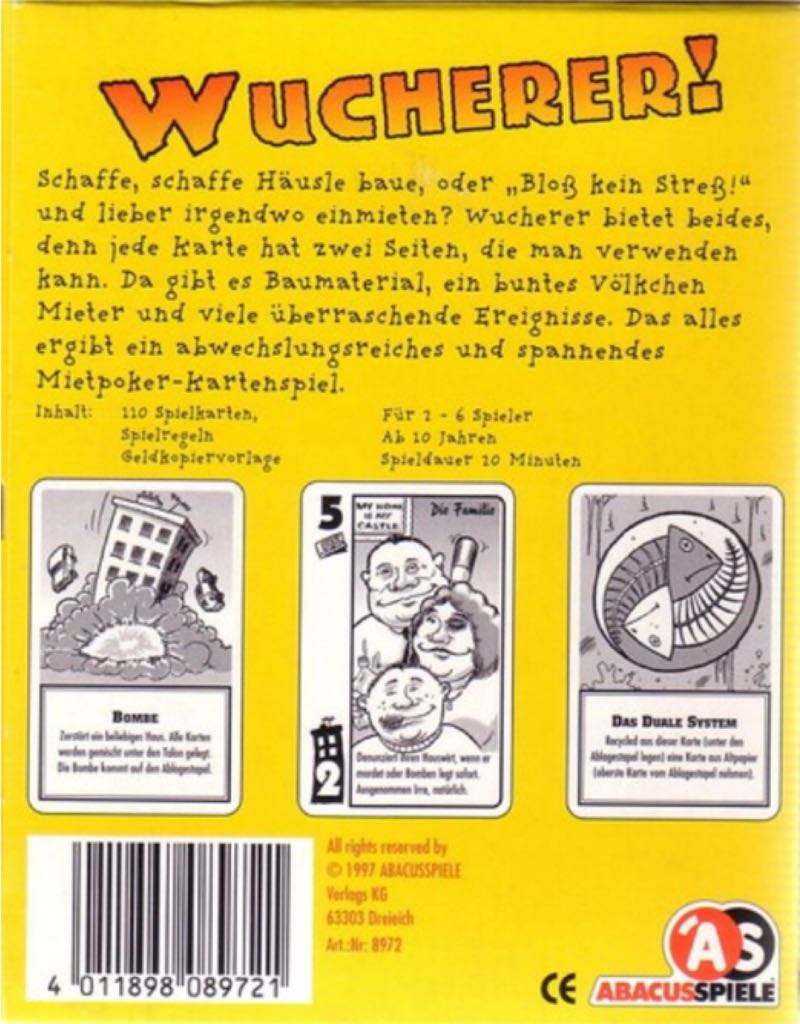 Wucherer!  (2-6) board game collectible [Barcode 4011898089721] - Main Image 2