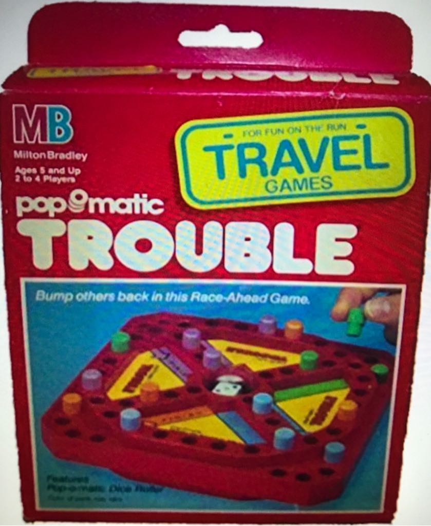 Travel Pop-o-Matic Trouble  (2-4) board game collectible [Barcode 003244047046] - Main Image 1