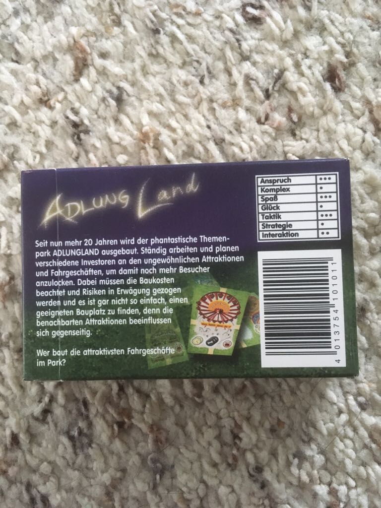 Adlungland von Adlung Spieleerschienen 2010  board game collectible [Barcode 4013754101011] - Main Image 2