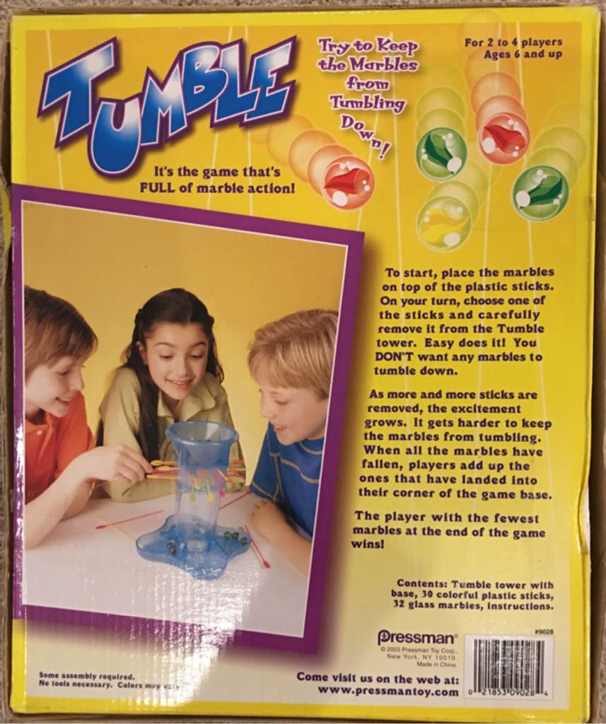 Tumble  (2-4) board game collectible [Barcode 021853090284] - Main Image 2