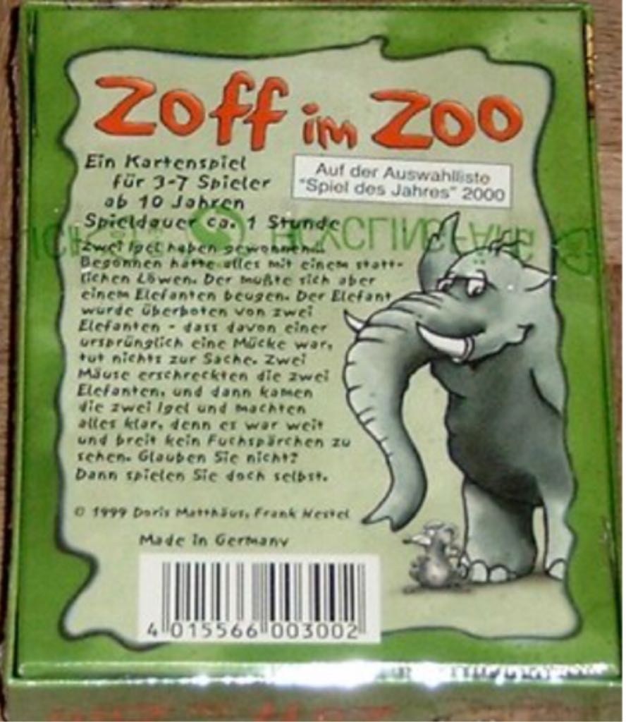 Zoff im Zoo  (3-7) board game collectible [Barcode 4015566003002] - Main Image 2