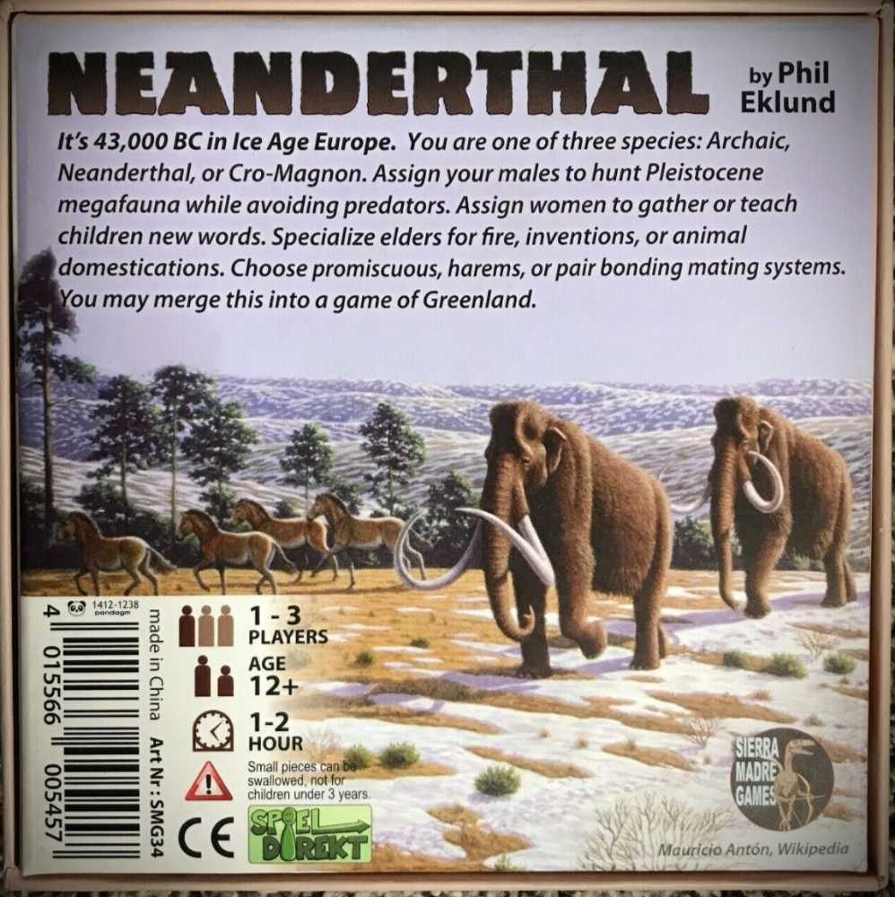Neanderthal  (1-3) board game collectible [Barcode 4015566005457] - Main Image 2