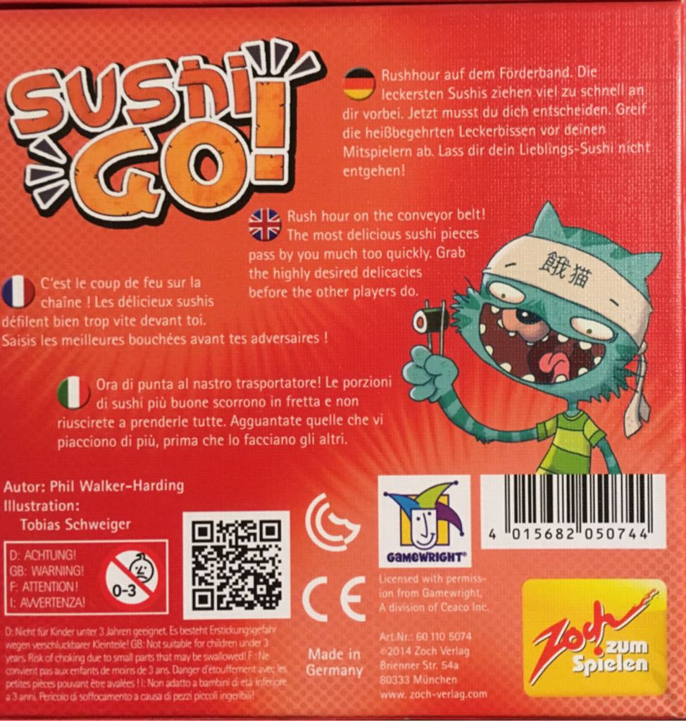 Sushi Go!  (3-5) board game collectible [Barcode 4015682050744] - Main Image 2