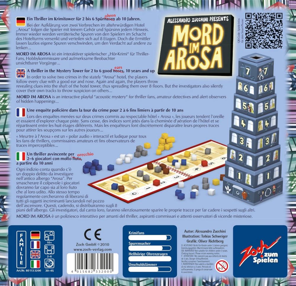 Mord im Arosa  (2-6) board game collectible [Barcode 4015682332000] - Main Image 2
