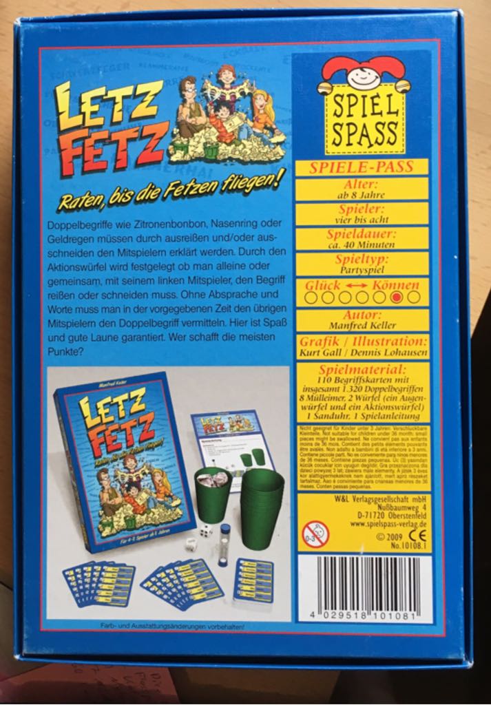 LETZ FETZ  (4-8) board game collectible [Barcode 4029518101081] - Main Image 2