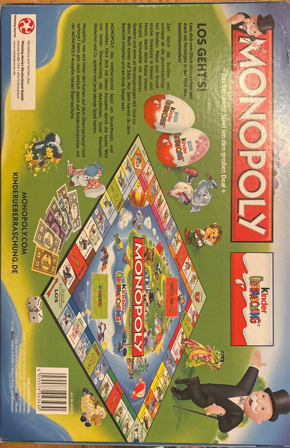 Monopoly - Kinder Überraschung Sonderedition  (7) board game collectible [Barcode 4035576043430] - Main Image 3