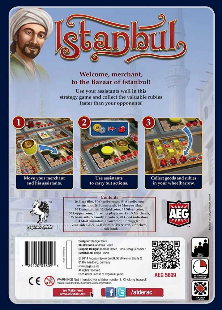 Istanbul Board Game  (2-5) board game collectible [Barcode 4250231705298] - Main Image 3