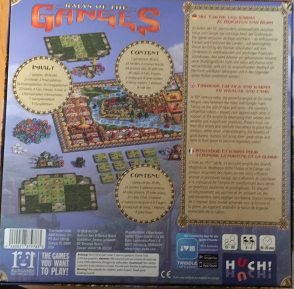 Rajas of the Ganges  (2-4) board game collectible [Barcode 4260071879783] - Main Image 2