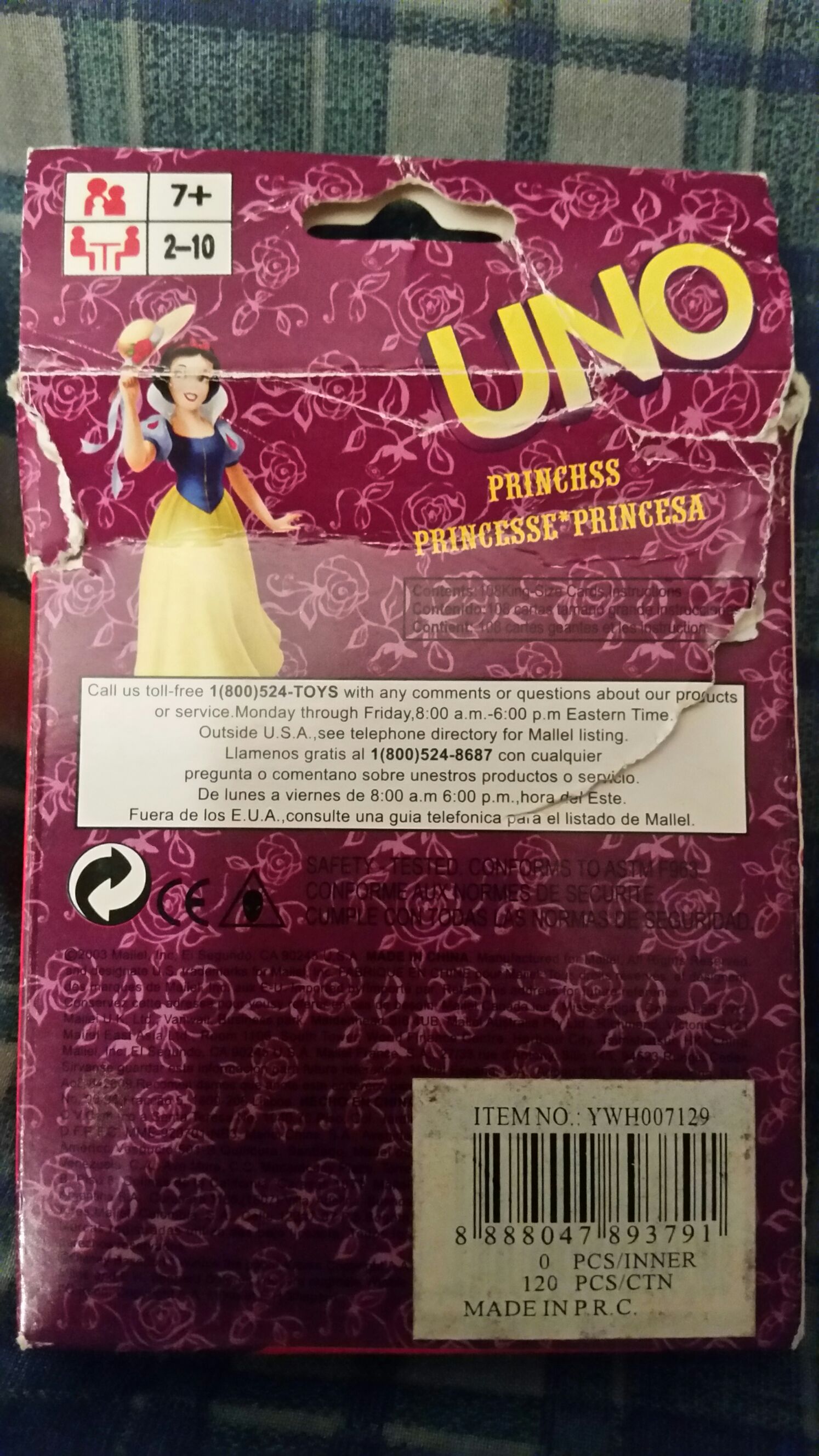 Uno: Snow White  (2-10) board game collectible [Barcode 4288445893791] - Main Image 2