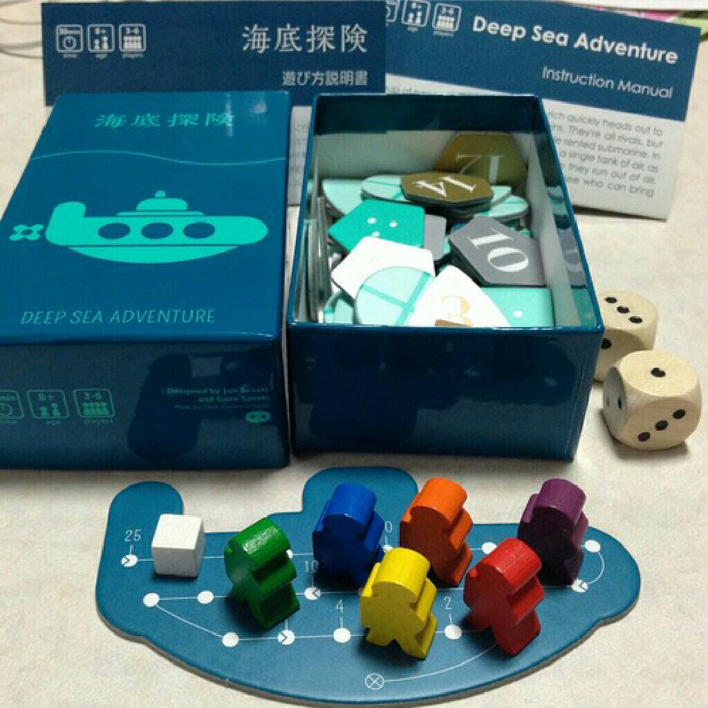 Deep Sea Adventure  (2-6) board game collectible [Barcode 4571394090145] - Main Image 2