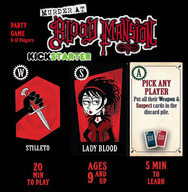 Murder At Blood Mansion   (2-6) board game collectible [Barcode 010111004040] - Main Image 1