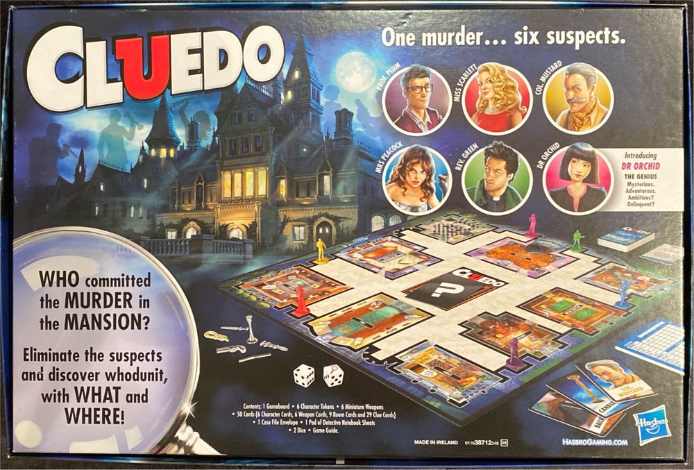 Cluedo Classic: CLUEDO® (2015) The Classic Mystery Game  (2-6) board game collectible [Barcode 5010993313570] - Main Image 2