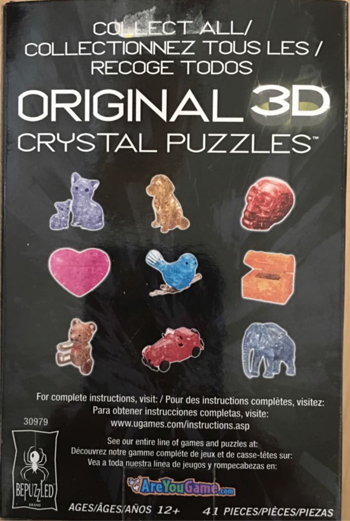 Original 3D Crystal Puzzle : Panda  (1) board game collectible [Barcode 023332309795] - Main Image 2