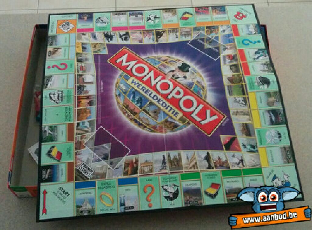 Monopoly wereldeditie  (2-6) board game collectible [Barcode 5010994314019] - Main Image 2