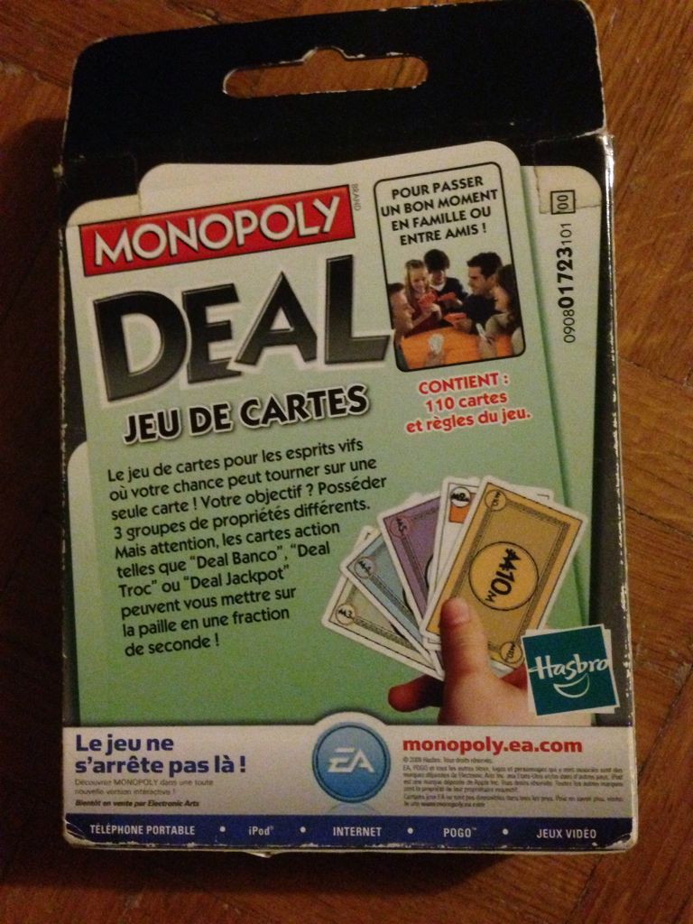 Monopoly Deal  (3-8) board game collectible [Barcode 5010994376581] - Main Image 2