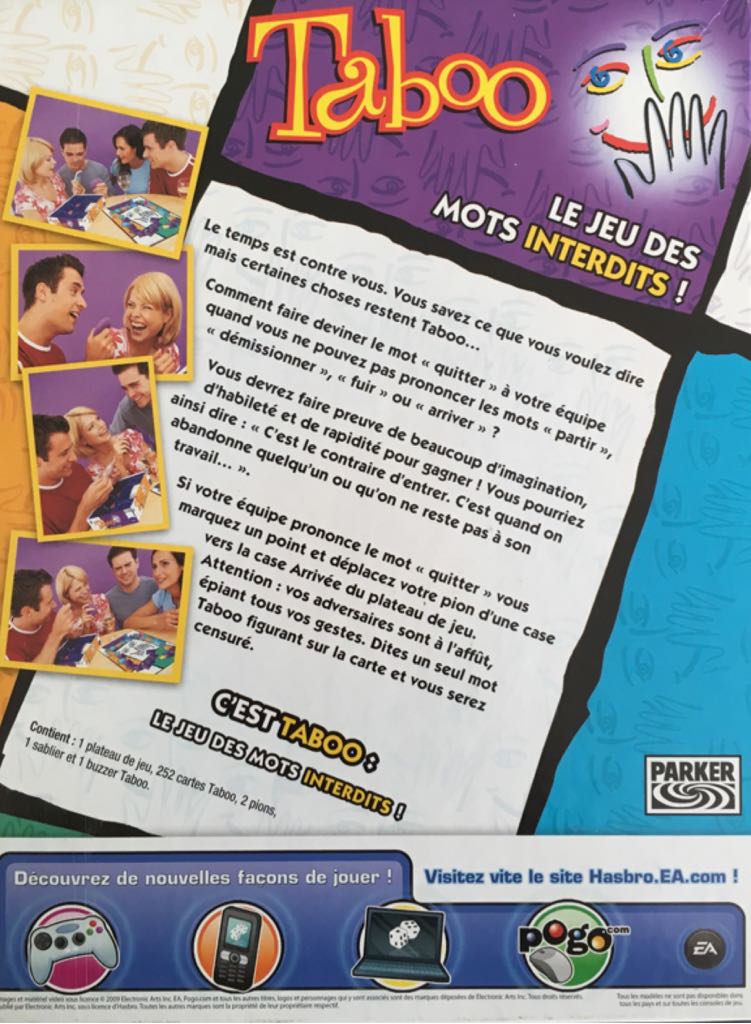 Taboo: Adult  board game collectible [Barcode 5010994409142] - Main Image 2