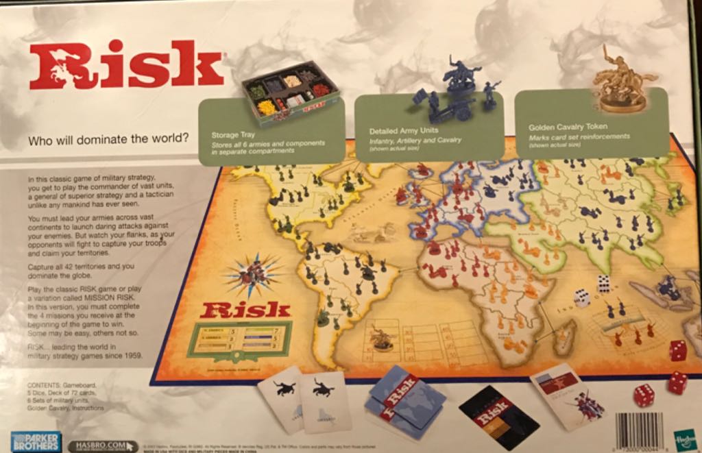 Risk  (2-6) board game collectible [Barcode 5010994539993] - Main Image 2
