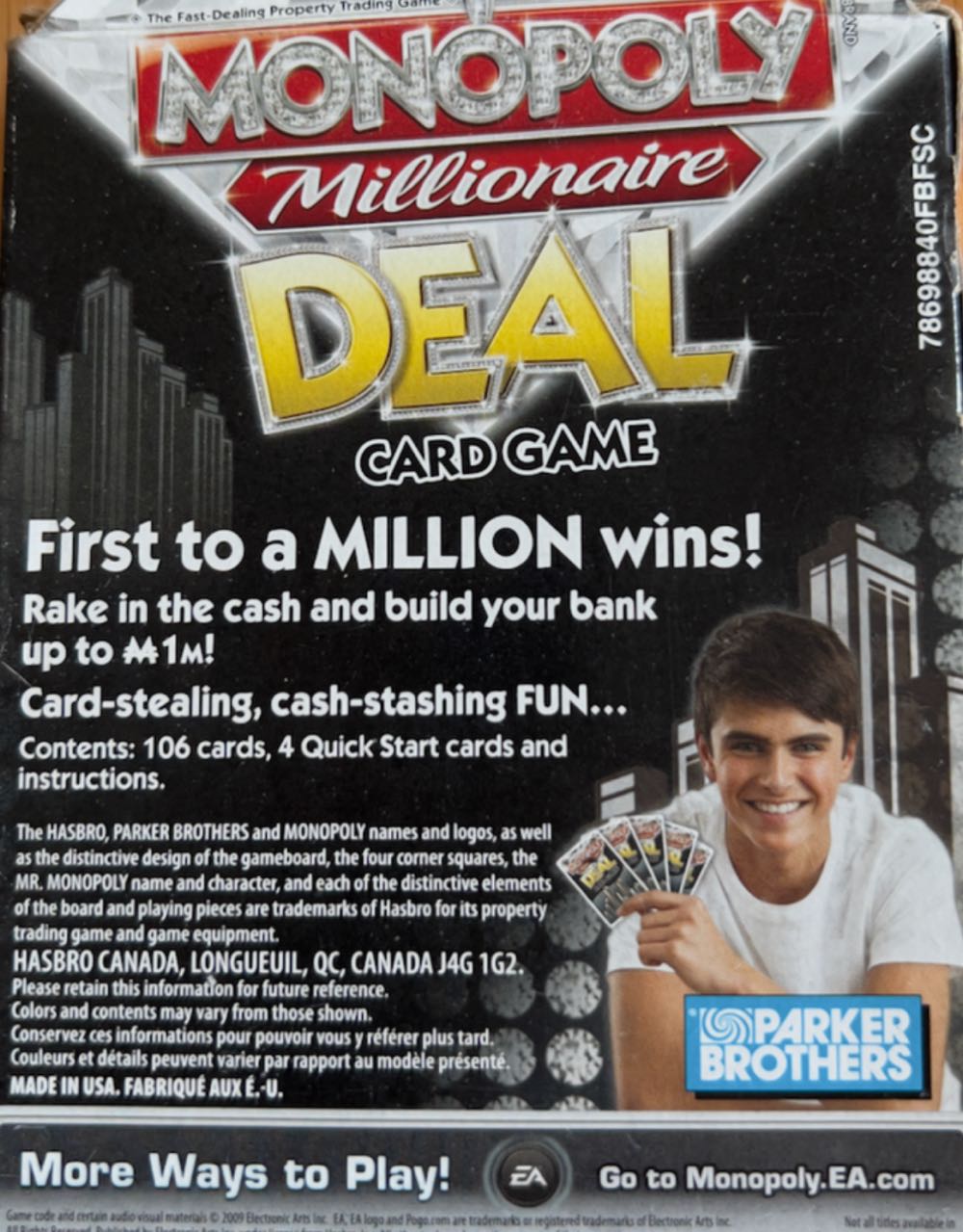 MONOPOLY MILLIONAIRE DEAL  (2-5) board game collectible [Barcode 5010994644543] - Main Image 2
