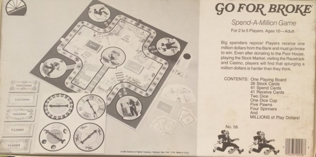 Go For Broke  (2-5) board game collectible [Barcode 025235000588] - Main Image 2