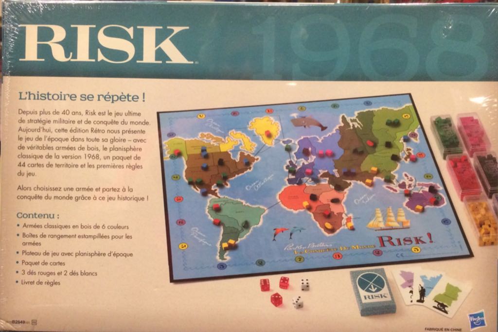 Hasbro - B28491010 - Jeu De RÃ©flexion - Risk Vintage - French version  (2-6) board game collectible [Barcode 5010994906696] - Main Image 2