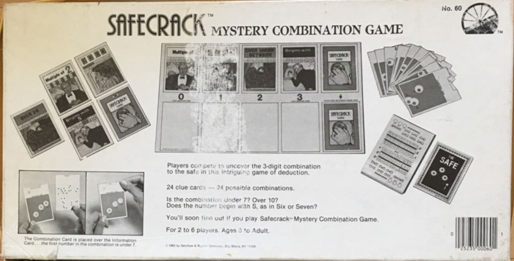Safecrack  (2-6) board game collectible [Barcode 025235000601] - Main Image 2