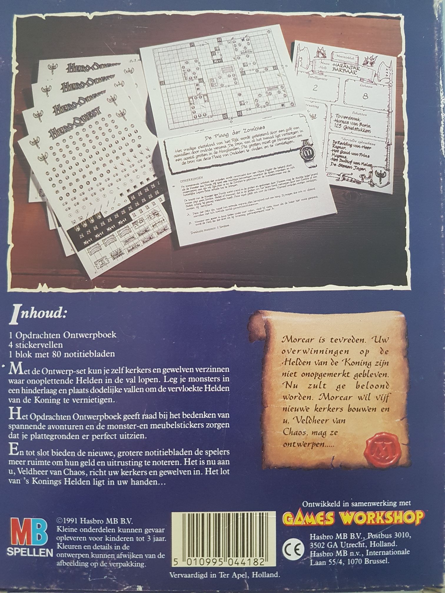 HeroQuest - opdrachten ontwerp set  board game collectible [Barcode 5010995044182] - Main Image 2