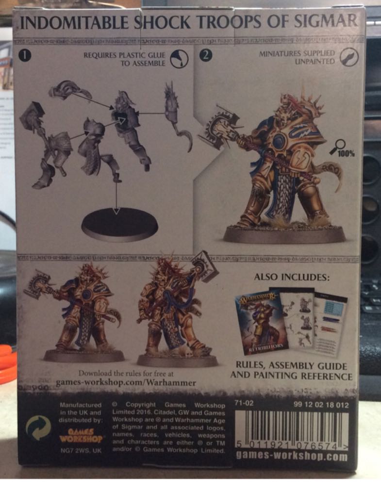 Warhammer Age of Sigmar: Stormcast Eternals Retributors AZ  board game collectible [Barcode 5011921076574] - Main Image 2
