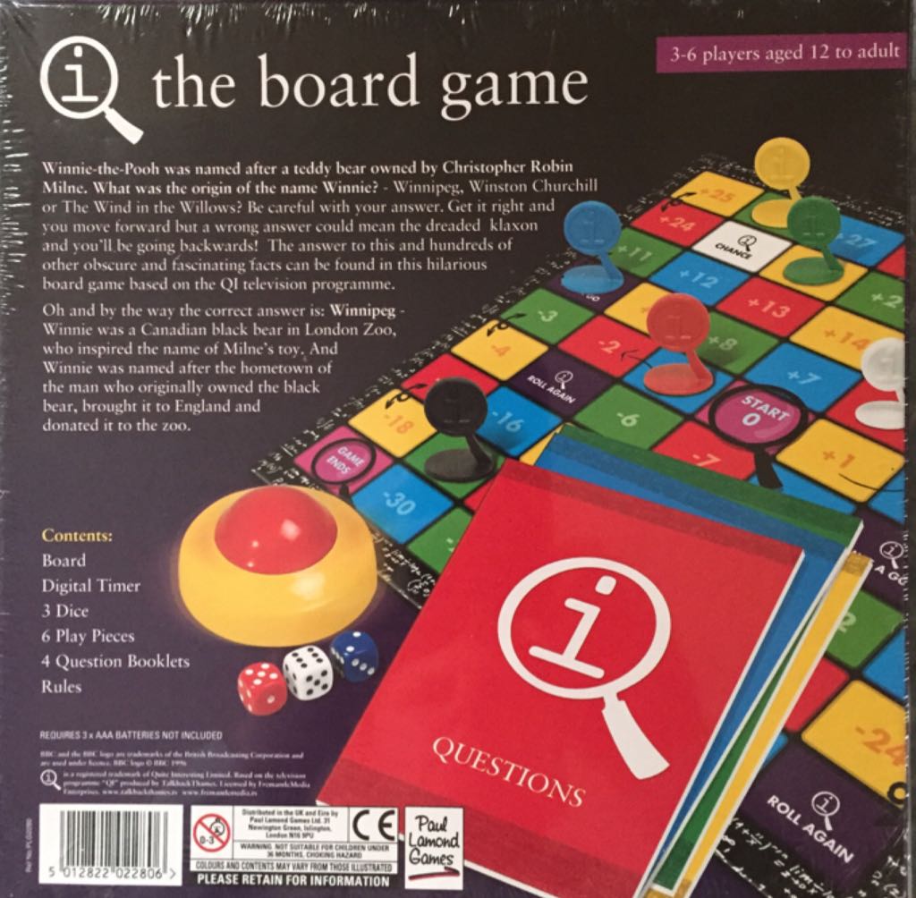 QI The board game  (3-6) board game collectible [Barcode 5012822022806] - Main Image 2