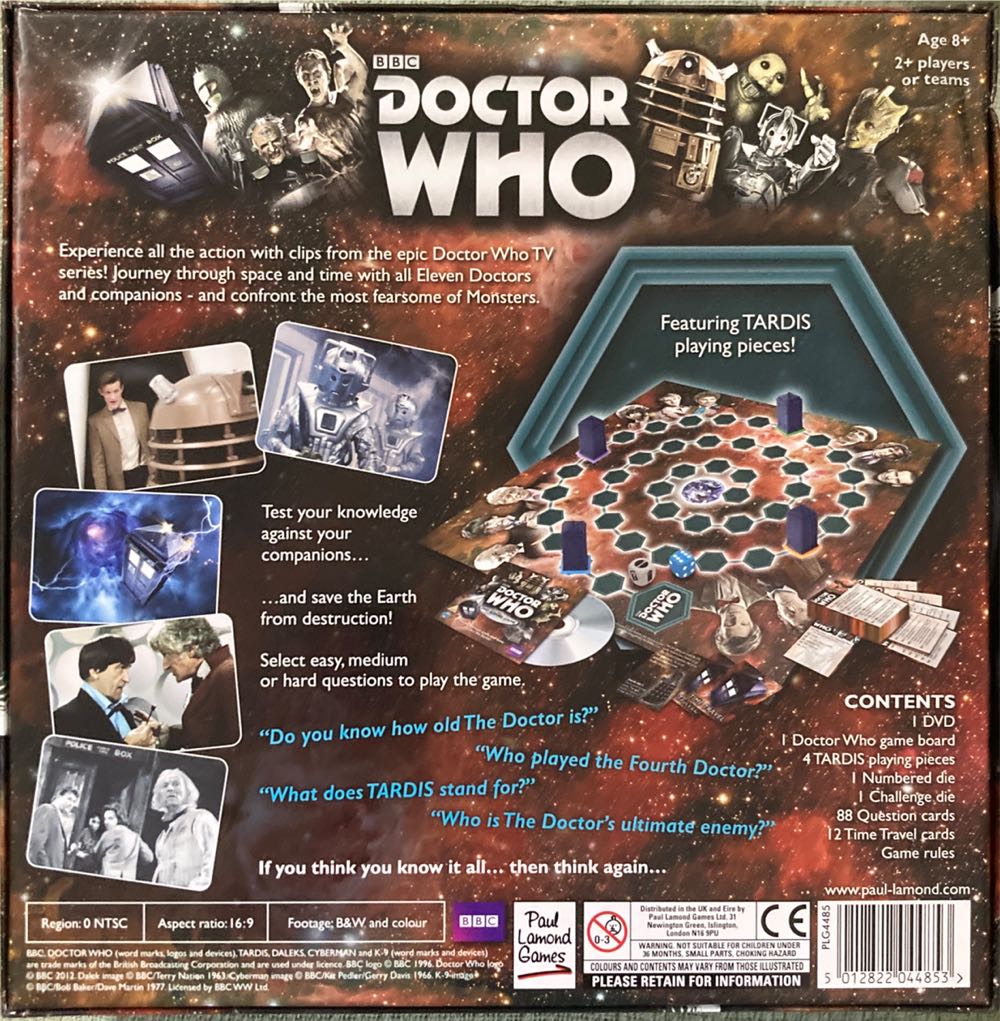 Doctor Who DVD Board Game  board game collectible [Barcode 5012822044853] - Main Image 2