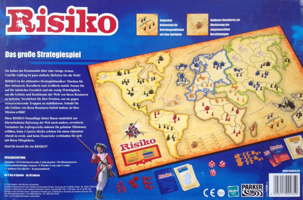 Risiko  (2-6) board game collectible [Barcode 5023117002359] - Main Image 2