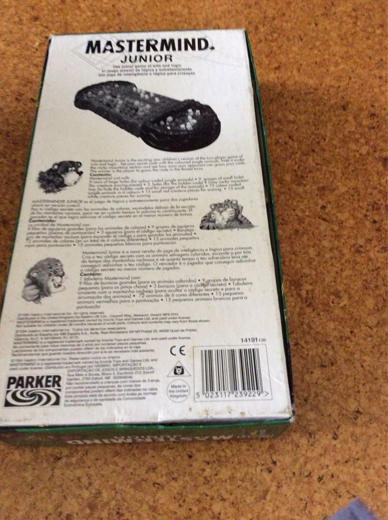 Mastermind Junior  (2) board game collectible [Barcode 5023117239229] - Main Image 2