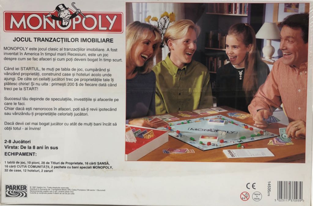 Monopoly: Romanian Language Edition  (2-8) board game collectible [Barcode 5023117370939] - Main Image 2