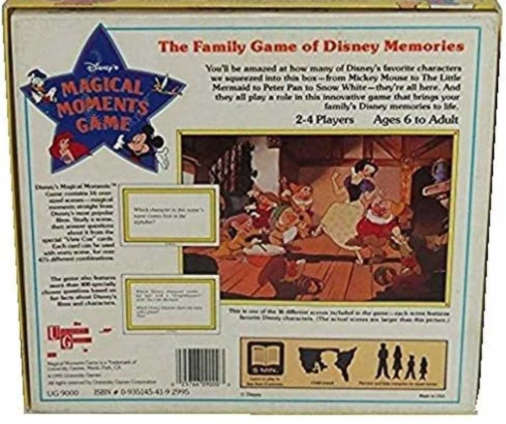 Magical Moments Game: Disney   (2-4) board game collectible [Barcode 025766090003] - Main Image 2