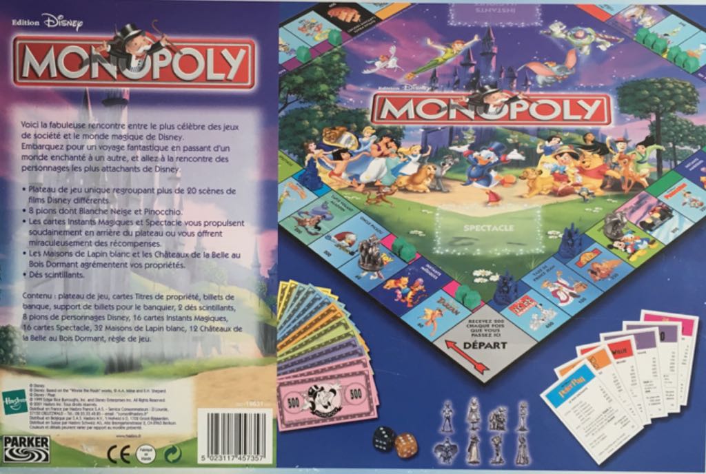 Monopoly Disney  board game collectible [Barcode 5023117457357] - Main Image 2