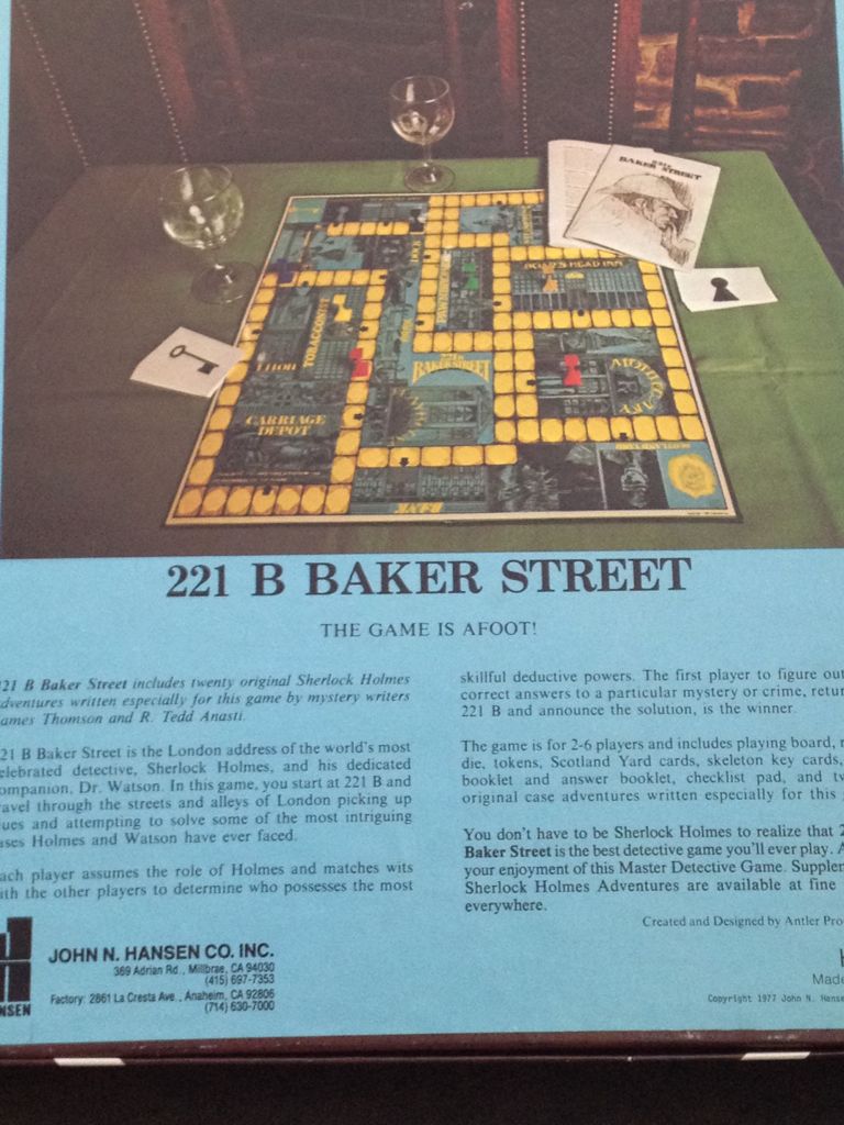 221 B Baker Street  (6) board game collectible [Barcode 025766232212] - Main Image 2