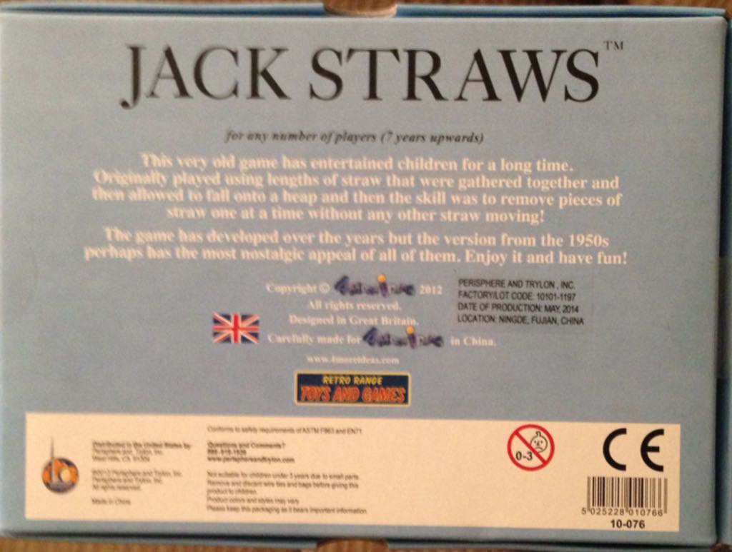 Jack Straws  (1+) board game collectible [Barcode 5025228010766] - Main Image 2